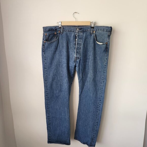 Levi’s 501 straight leg button fly jeans 42 X 30 - Picture 1 of 3